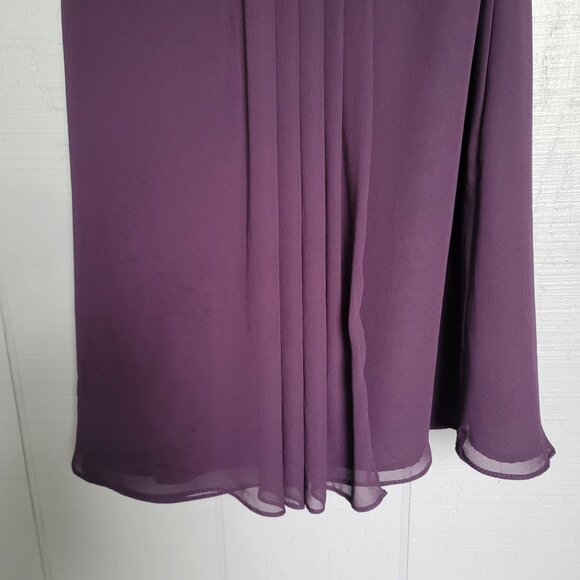 Bill Levkoff  Ruched Chiffon Alter Mini Dress. Size 12 - Picture 3 of 6